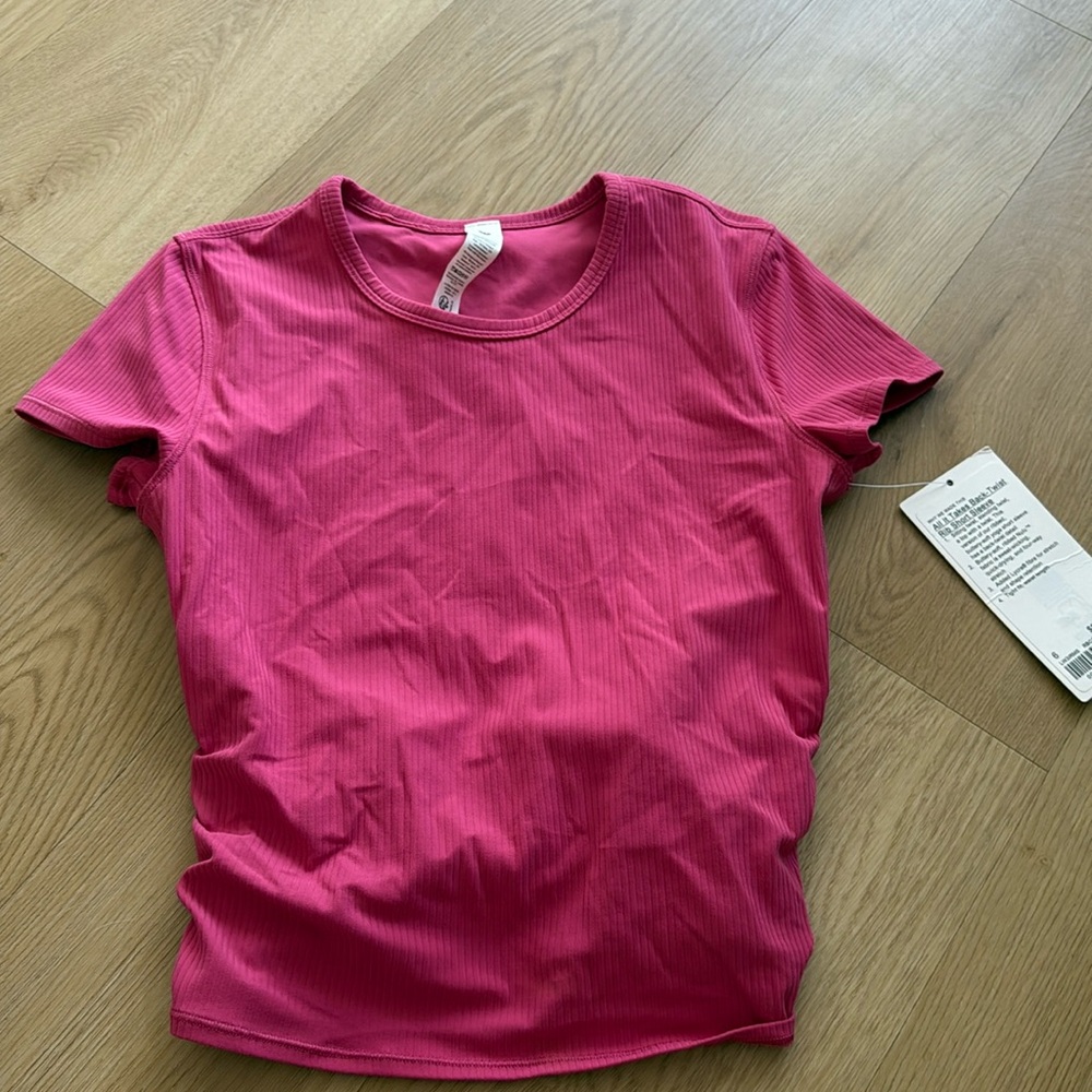 NEW lululemon all it takes ribbed shirt 6